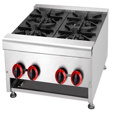 30kW Βιομηχανική σούπα τύπου τραπεζιού με 4 καυστήρες LPG2800Pa