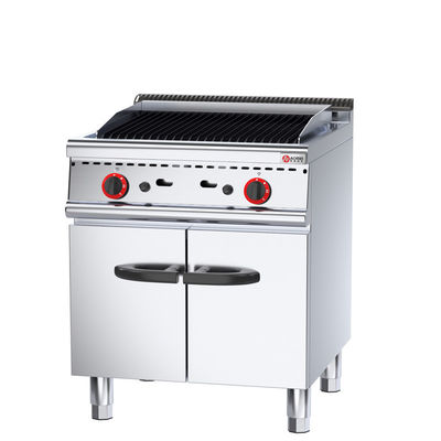 Εμπορική κουζίνα Εστιατόριο Αέριο Lava Rock Grill με πολυλειτουργικό σχεδιασμό