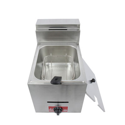 Συνεχής 6L Μίνι LPG Gas Deep Fryer για την παρασκευή τηγανητών τροφίμων στο τραπέζι