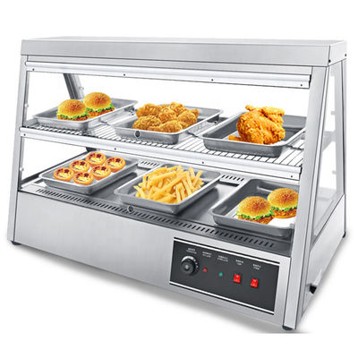 1600W εμπορική κουζίνα counter top γρήγορο φαγητό θερμότερη οθόνη βιτρίνα για το κοτόπουλο KFC