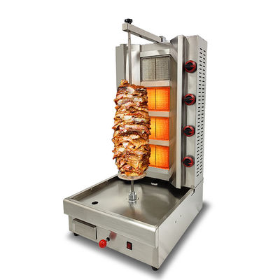 220V πλήρως αυτόματο Shawarma Grill Doner Kebab Machine με 2/3/4/5/6 καυστήρες Gas Grill