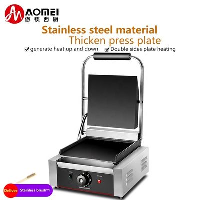 Ηλεκτρικό εμπορικό σάντουιτς ψωμί Panini Grill με εναλλάξιμα πιάτα σάντουιτς
