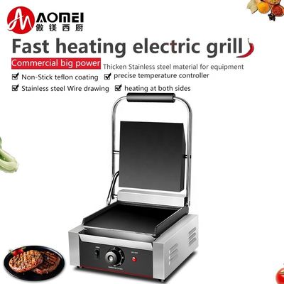 Ηλεκτρικό εμπορικό σάντουιτς ψωμί Panini Grill με εναλλάξιμα πιάτα σάντουιτς
