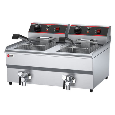 13L 13L Oil Fryer Professional 2 Tank 2 Basket Ηλεκτρικό Κοτόπουλο Ψήσιμο για το 2023