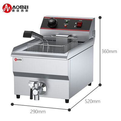 13L 13L Oil Fryer Professional 2 Tank 2 Basket Ηλεκτρικό Κοτόπουλο Ψήσιμο για το 2023