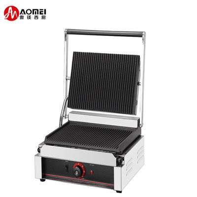 13kg Ηλεκτρικό Grill Panini Εμπορική Panini Sandwich Press Ατσάλινο Grill Μία επαφή