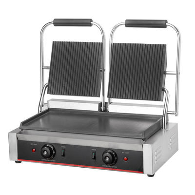 220V-240V Αντικαρδιωτικό Σάντουιτς Grill Ηλεκτρικό Grill Επικοινωνίας Χωρίς Καπνό για Εμπορικά