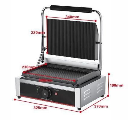 Ξενοδοχείο Ηλεκτρικό Επαφή Grill Ατσάλι Panini Press Griddle Sandwich Maker