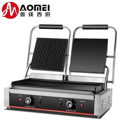 Ξενοδοχείο Ηλεκτρικό Επαφή Grill Ατσάλι Panini Press Griddle Sandwich Maker