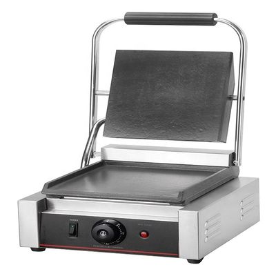 220V 1.8KW Ατσάλινο Ηλεκτρικό Grill Επαφή Πανίνι Τύπου Griddle Σάντουιτς Maker