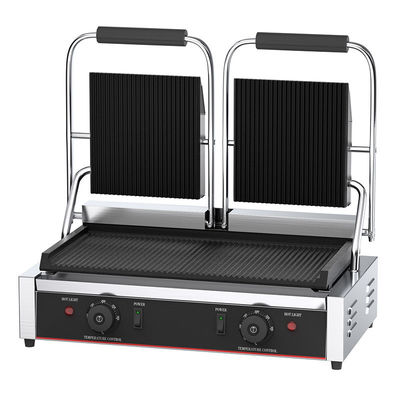 565x370x190mm Ηλεκτρικό Grill Επικοινωνίας Ζεστό Πλάκα BBQ Με Όλες τις Σχισμές Διπλό Πλάκα Panini Grill
