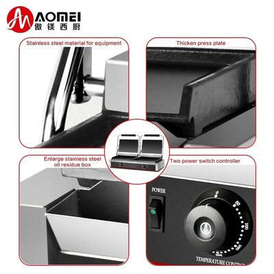Πλήρη επίπεδη 2in1 διπλή πλάκα Panini Sandwich Press Ηλεκτρικό grill επαφής για εμπορική χρήση