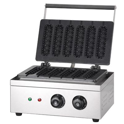 220V-240V Voltage Hot Dog Lolly Waffle Maker Machine για μη κολλητικό καλαμπόκι Crispy Siamese