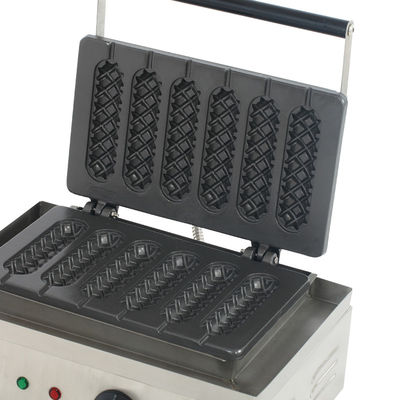 220V-240V Voltage Hot Dog Lolly Waffle Maker Machine για μη κολλητικό καλαμπόκι Crispy Siamese
