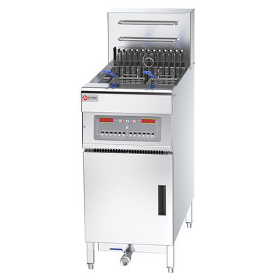 FEF-101 Βιομηχανικός ηλεκτρικός βαθύτατος τηγανητήρας από ανοξείδωτο χάλυβα με υπολογιστή και φίλτρο ελαίου