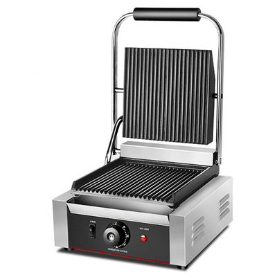 22x22 Ηλεκτρικό Πανίνι Grill Ατσάλι μονό επαφή Sandwich Press Εμπορικό Grill