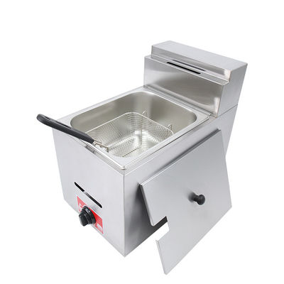 Συνεχής 6L Μίνι LPG Gas Deep Fryer για την παρασκευή τηγανητών τροφίμων στο τραπέζι