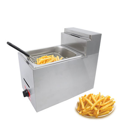 Συνεχής 6L Μίνι LPG Gas Deep Fryer για την παρασκευή τηγανητών τροφίμων στο τραπέζι