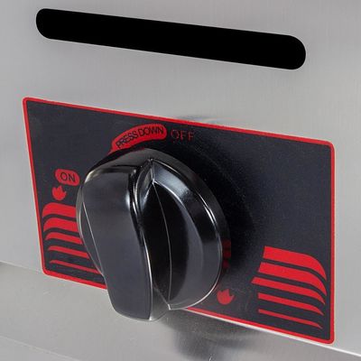 6L 6L εμπορικό ατσάλινο αέριο βαθύ τηγανητή με 2 καλάθι τηγανητό κοτόπουλο μηχανή