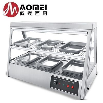 1600W εμπορική κουζίνα counter top γρήγορο φαγητό θερμότερη οθόνη βιτρίνα για το κοτόπουλο KFC