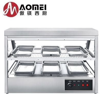 1600W εμπορική κουζίνα counter top γρήγορο φαγητό θερμότερη οθόνη βιτρίνα για το κοτόπουλο KFC