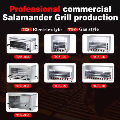 Ξενοδοχείο Εστιατόριο Πίνακα Gas Salamander Broiler με 6 καυστήρες από ανοξείδωτο χάλυβα 2023