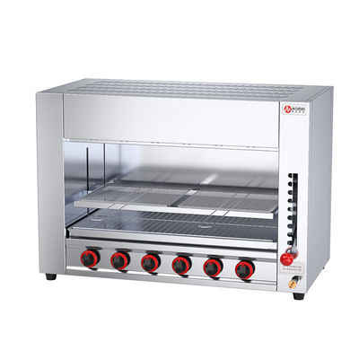 Προγράμματα εξοπλισμού κουζίνας Αέριο Broiler με Infrared Salamander Grill με 6 καυτές