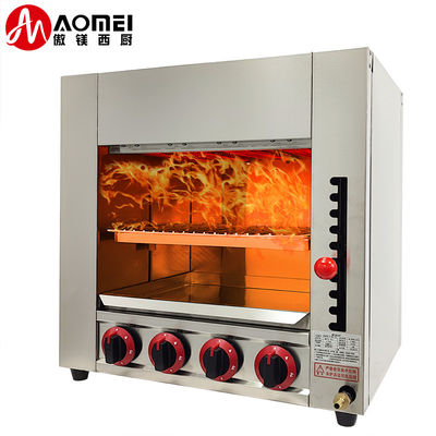 Προγράμματα εξοπλισμού κουζίνας Αέριο Broiler με Infrared Salamander Grill με 6 καυτές