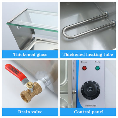 270*330*100mm Πάν Μέγεθος 220V Glass Cover Bain Marie με 3/4/5/6 Πλάκες Επαγγελματίας