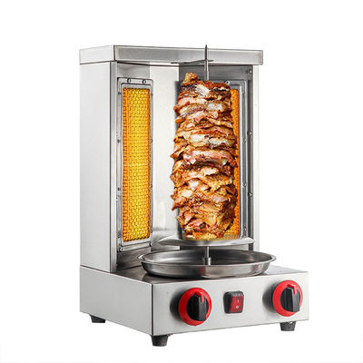 Αυτοματοποιημένο 295*300*480mm Shawarma-Machine Doner Kebab περιστρεφόμενο αέριο Doner Kebab Making Machine