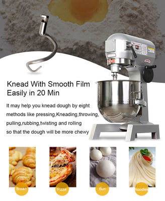 750W ισχύος 20L ζύμη Mixer αυτόματη ανοξείδωτο χάλυβα τροφή σπειροειδής Mixer για εμπορική