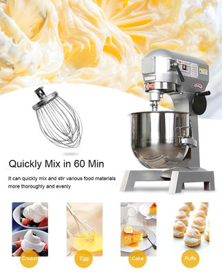 750W ισχύος 20L ζύμη Mixer αυτόματη ανοξείδωτο χάλυβα τροφή σπειροειδής Mixer για εμπορική