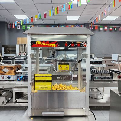 220-240V/50-60Hz Εμπορική μηχανή ποπκόρν καραμέλας με δυνατότητα τήξης βουτύρου