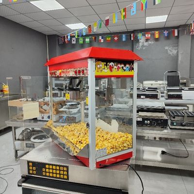 Βιομηχανικό καραμέλα διπλή κατσαρόλα μηχανή ποπκόρν εμπορικός κατασκευαστής ποπκόρν για την εκδήλωση σας