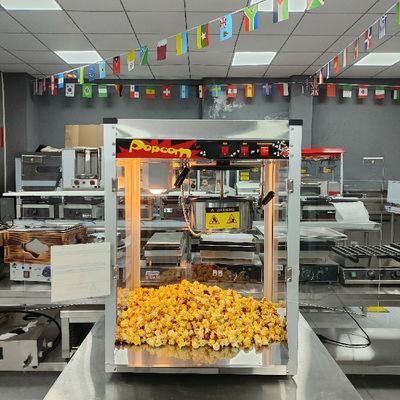 Χωρίς μηχανή ποπκορν από ανοξείδωτο χάλυβα με έλεγχο εφαρμογής για εμπορικό ηλεκτρικό ποπκορν