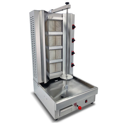 Βιώσιμο PG-04 Εμπορικό 4 καυστήρα Doner Kebab Machine Gas Shawarma Machine Για εστιατόριο