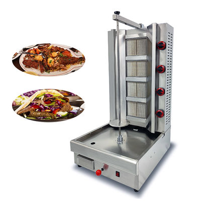 Βιώσιμο PG-04 Εμπορικό 4 καυστήρα Doner Kebab Machine Gas Shawarma Machine Για εστιατόριο