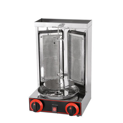 2 σε 1 αυτόματο περιστρεφόμενο Doner Kebab Machine για LPG 2800Pa 37x37.5x53.5cm Μέγεθος συσκευασίας