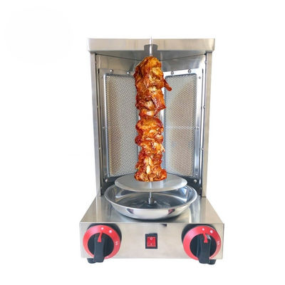 2 σε 1 αυτόματο περιστρεφόμενο Doner Kebab Machine για LPG 2800Pa 37x37.5x53.5cm Μέγεθος συσκευασίας