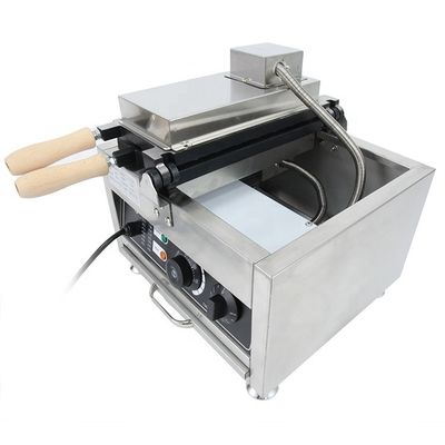 Ηλεκτρική μηχανή Taiyaki από ανοξείδωτο χάλυβα για εξοπλισμό σνακ σε σχήμα ψαριού 380x380x245mm