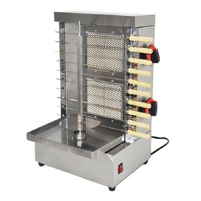 Μηχανή Shawarma 2 καυστήρα Κοτόπουλο Doner Kebab BBQ Grill Skewers Maker για εξωτερικούς χώρους
