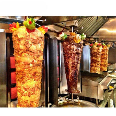 Μεγάλη ισχύς Grill κρέας γρήγορα και αποτελεσματικά Doner Kebab Shop Shawarma Making Machine