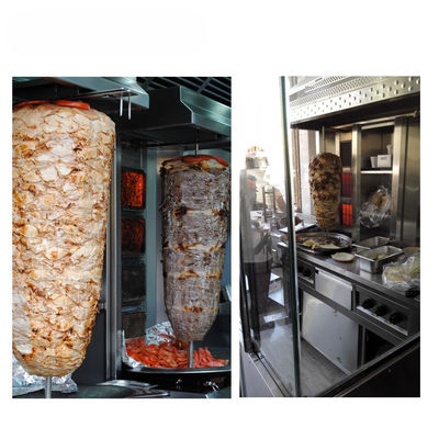 Μεγάλη ισχύς Grill κρέας γρήγορα και αποτελεσματικά Doner Kebab Shop Shawarma Making Machine
