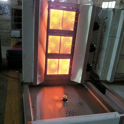 220V πλήρως αυτόματο Shawarma Grill Doner Kebab Machine με 2/3/4/5/6 καυστήρες Gas Grill