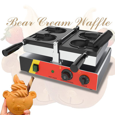 Σάνκς Έκανε Απλό Ηλεκτρικό Taiyaki Bear Waffle Maker με 2pcs κάθε μούχλα 11,25 KG