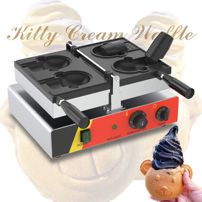 Σάνκς Έκανε Απλό Ηλεκτρικό Taiyaki Bear Waffle Maker με 2pcs κάθε μούχλα 11,25 KG