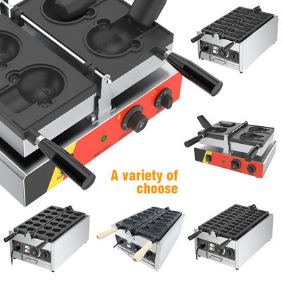 Σάνκς Έκανε Απλό Ηλεκτρικό Taiyaki Bear Waffle Maker με 2pcs κάθε μούχλα 11,25 KG