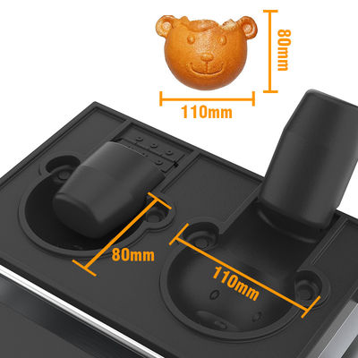 Σάνκς Έκανε Απλό Ηλεκτρικό Taiyaki Bear Waffle Maker με 2pcs κάθε μούχλα 11,25 KG