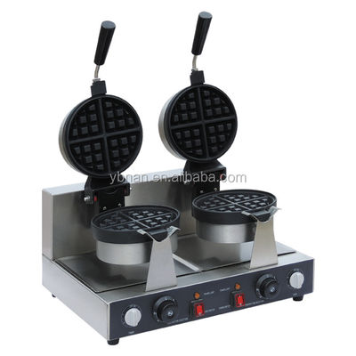 Διπλή πλάκα Βέλγιο Waffle Baker Waffle Maker Μηχανή για βάφλες και χαρακτηριστικό χρονοδιακόπτη