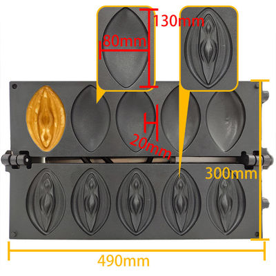 Χάλυβα από ανοξείδωτο Custom Commercial Vagina Waffle Maker για εύκολη λειτουργία